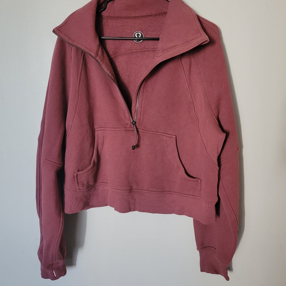 Lululemon scuba funnel neck half zip
